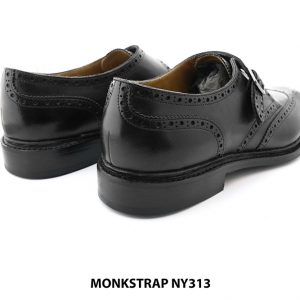 Giày da nam cao cấp Wingtip Monkstrap NY313TD 0013