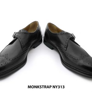 Giày da nam cao cấp Wingtip Monkstrap NY313TD 0011