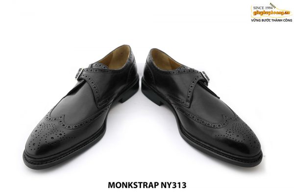 Giày da nam cao cấp Wingtip Monkstrap NY313TD 0011