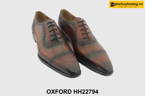 [Outlet] Giày da nam thon gọn Oxford HH22794 003