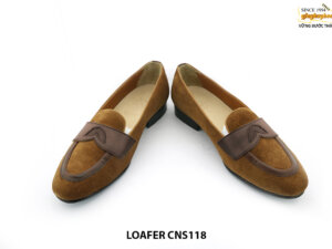 [Outlet size 40] Giày da lộn nam không dây Loafer CNS118 005