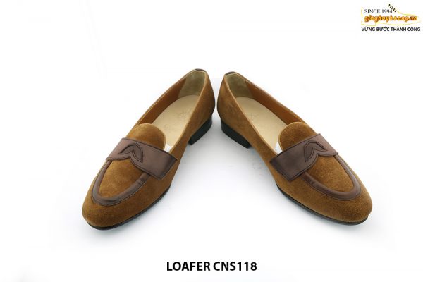 [Outlet size 40] Giày da lộn nam không dây Loafer CNS118 005