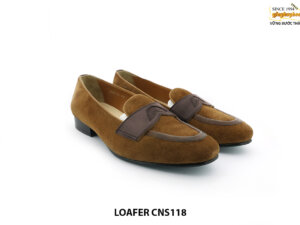 [Outlet size 40] Giày da lộn nam không dây Loafer CNS118 004