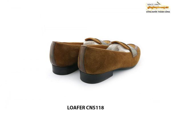 [Outlet size 40] Giày da lộn nam không dây Loafer CNS118 003
