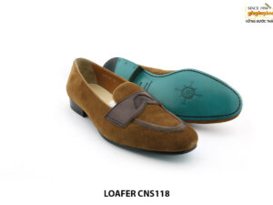 [Outlet size 40] Giày da lộn nam không dây Loafer CNS118 002