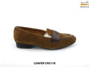 [Outlet size 40] Giày da lộn nam không dây Loafer CNS118 001