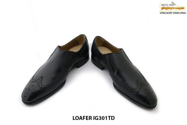 Giày lười da nam da bò Wingtip Loafer UR301TD 006