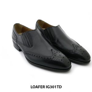 Giày lười da nam da bò Wingtip Loafer UR301TD 005