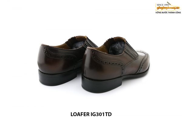 Giày lười da nam da bò Wingtip Loafer UR301TD 004