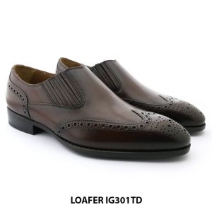Giày lười da nam da bò Wingtip Loafer UR301TD 002