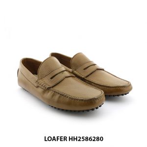 [Outlet] Giày lười da nam đế gai Loafer HH2586260 005