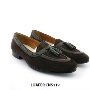 [Outlet] Giày lười nam da lộn có chuông Loafer CNS19 003