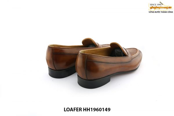 [Outlet size 40+43] Giày lười da nam đan xen Loafer HH1960149 005