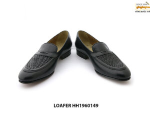 [Outlet size 40+43] Giày lười da nam đan xen Loafer HH1960149 002