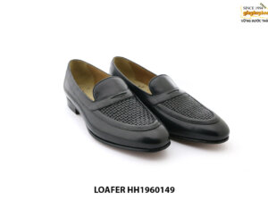 [Outlet size 40+43] Giày lười da nam đan xen Loafer HH1960149 001