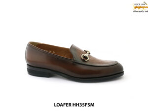 [Outlet size 38] Giày lười nam da dập vân cá sấu HH35FSM 001