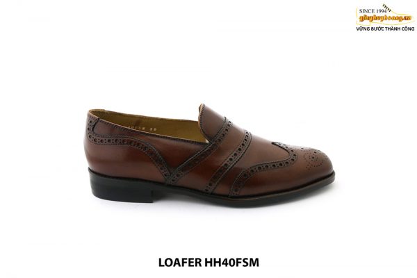 [Outlet] Giày lười loafer nam brogues wingtip HH40FSM 001