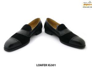 [Outlet Size 43] Giày lười nam phối da lộn loafer IG301 002
