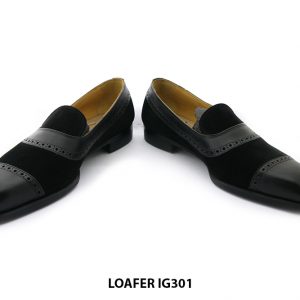 [Outlet Size 43] Giày lười nam phối da lộn loafer IG301 002