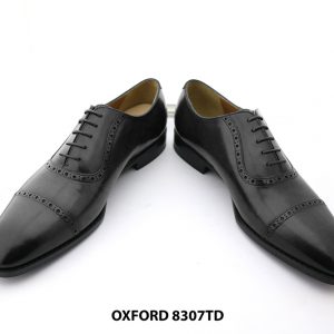 [Outlet size 44] Giày da nam Patina xanh navy Oxford 8307TD 0011