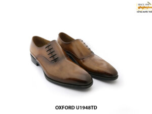 [Outlet] Giày da nam thiết kế buộc dây đẹp Oxford U1948TD 010