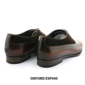 [Outlet size 42] Giày tây nam cao cấp phối da lộn Oxford ESP045 004