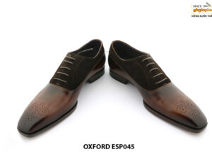 [Outlet size 42] Giày tây nam cao cấp phối da lộn Oxford ESP045 003