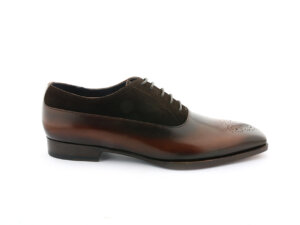 [Outlet size 42] Giày tây nam cao cấp phối da lộn Oxford ESP045 001