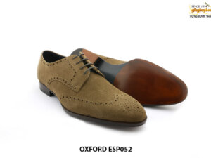 [Outlet size 44] Giày da nam da lộn Wingtip Derby ESP052 003