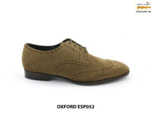 [Outlet size 44] Giày da nam da lộn Wingtip Derby ESP052 001