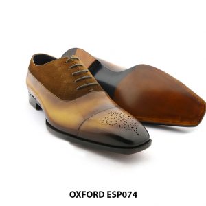 [Outlet size 43] Giày da nam buộc dây Oxford ESP074 004