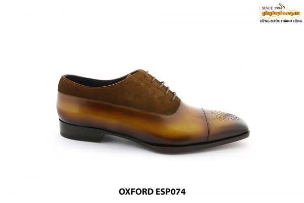 [Outlet size 43] Giày da nam buộc dây Oxford ESP074 001