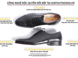 Banner công nghệ độc quyền giày tây cao cấp tại giayhuyhoang.vn