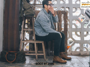 Giày Boot nam cột dây phong cách BT2090
