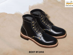 Giày Boot da bò buộc dây cao cấp BT2094 001