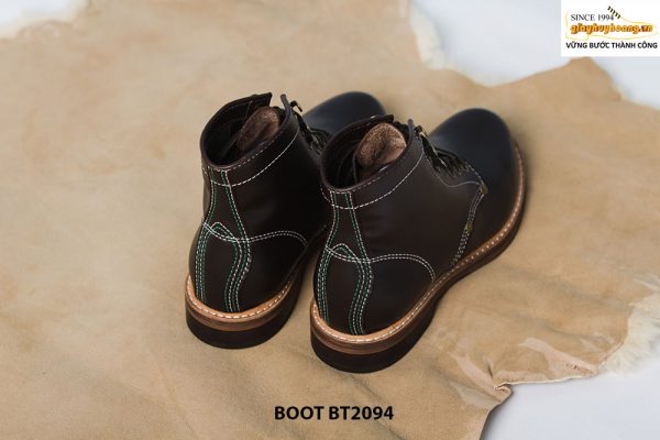 Giày Boot da bò buộc dây cao cấp BT2094 005