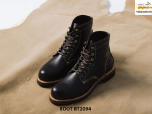 Giày Boot da bò buộc dây cao cấp BT2094 003