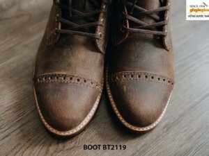 Giày da Boot nam buộc dây chất lượng cao BT2119 006