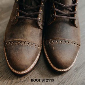 Giày da Boot nam buộc dây chất lượng cao BT2119 006