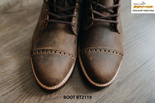 Giày da Boot nam buộc dây chất lượng cao BT2119 006