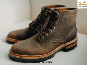 Giày da Boot nam buộc dây da bò sáp BT2120 001