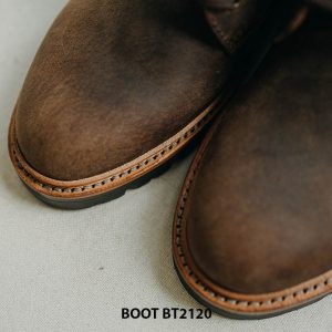 Giày da Boot nam buộc dây da bò sáp BT2120 009