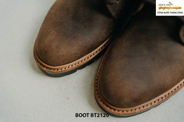 Giày da Boot nam buộc dây da bò sáp BT2120 009