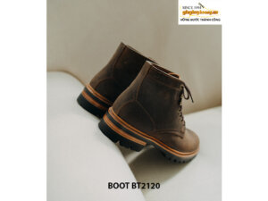 Giày da Boot nam buộc dây da bò sáp BT2120 008