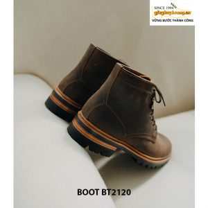 Giày da Boot nam buộc dây da bò sáp BT2120 008