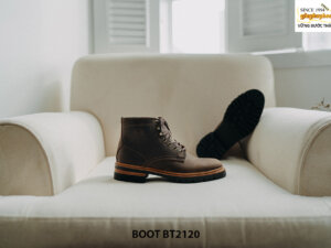 Giày da Boot nam buộc dây da bò sáp BT2120 005