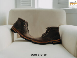 Giày da Boot nam buộc dây da bò sáp BT2120 003