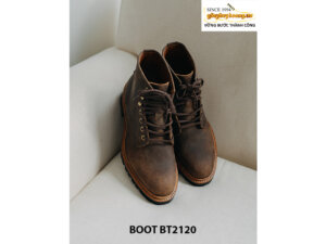 Giày da Boot nam buộc dây da bò sáp BT2120 002