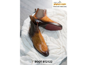 Giày Chelsea Boot nam cao cấp màu Patina BT2122 003