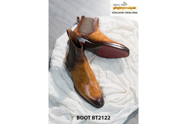 Giày Chelsea Boot nam cao cấp màu Patina BT2122 003